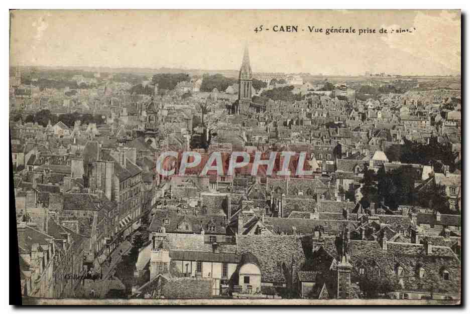 CPA Caen Vue generale