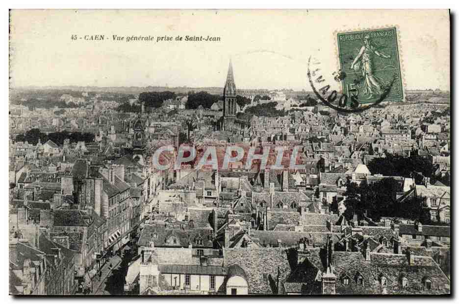 CPA Caen Vue Generale Prise de Saint Jean