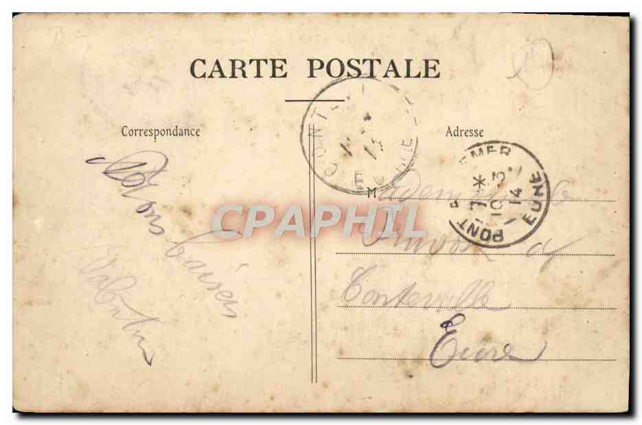 CPA Caen Vue Generale Prise du Lycee — Rückseite