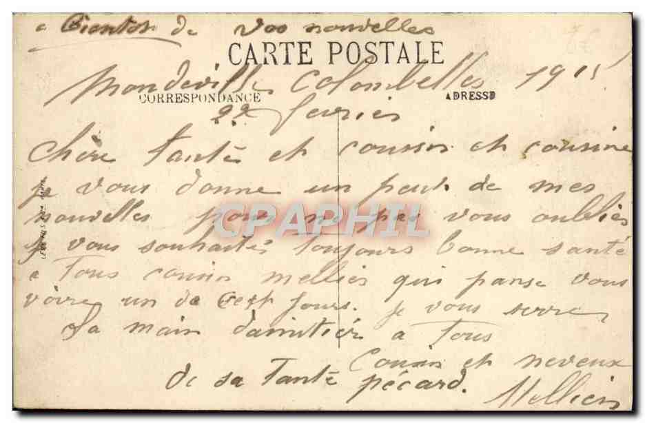 CPA Caen Paquebots dans le Nouveau Bassin Rikard Nordraak — Verso
