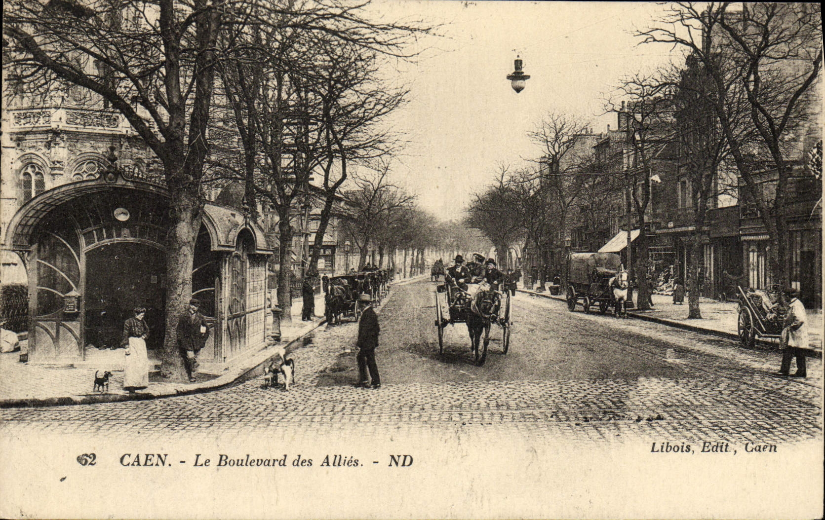 CAEN - Le Boulevard des Alliés — Libois, Edit, Carn - Vorderseite