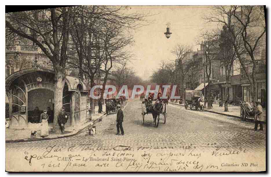 CPA Caen Le Boulevard Saint Pierre