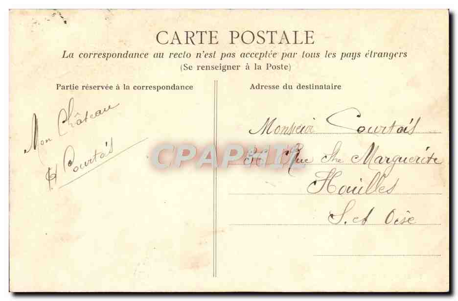 CPA Caen Caserne lefebvre 1er bataillon Militaria  — Verso