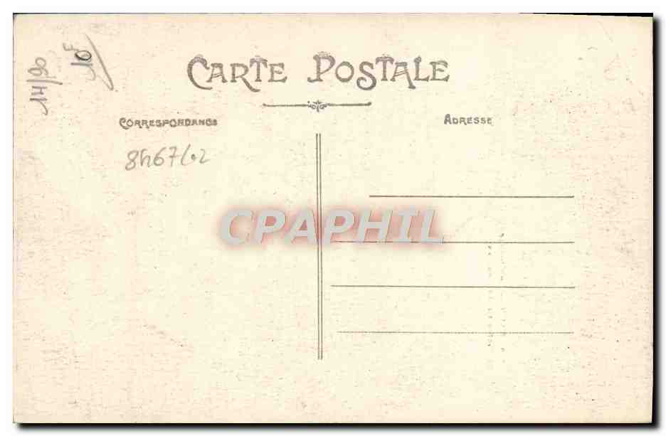 CPA Caen Le Clocher St Pierre Vu du Chateau — Verso