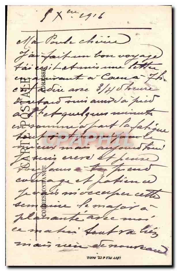 CPA Caen Le Chateau Porte de Secours Soldats Militaria  — Verso