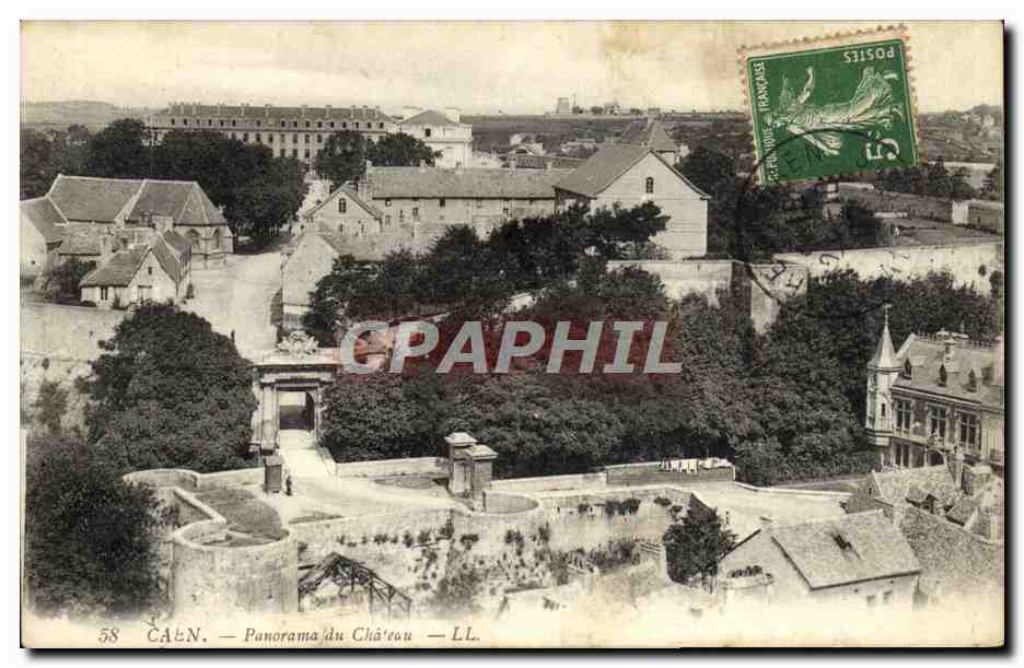 CPA Caen Panorama Du Chateau
