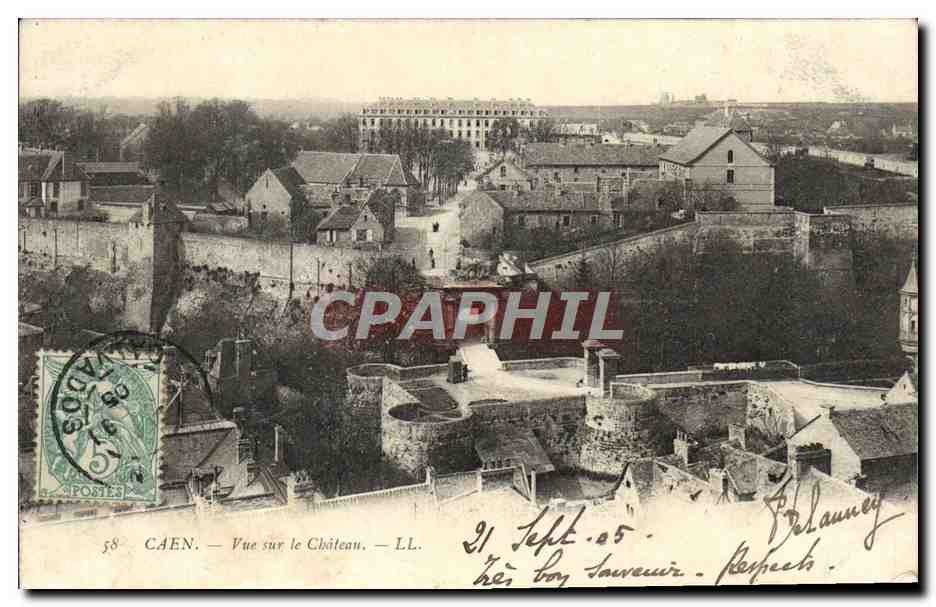 CAEN — Vue sur le Château — LL. — Éditeur LL. — N° 58