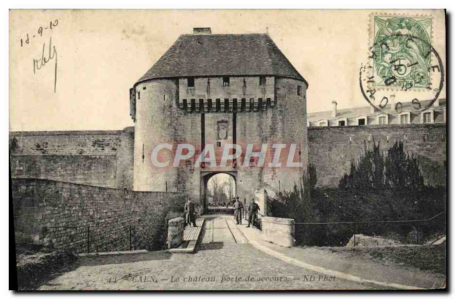 CAEN — Le château, porte de secours — ND Phot