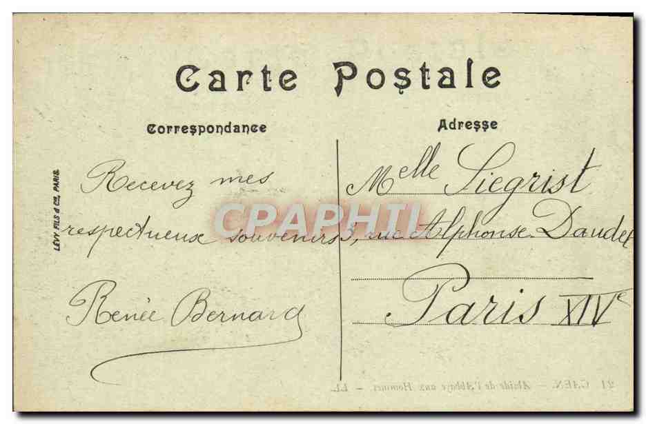 CPA Caen Abside de l'Abbaye aux Hommes — Verso