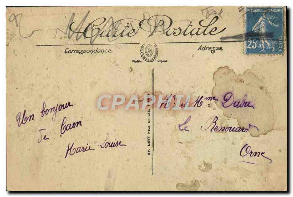 CPA Caen L'Abside de Saint Etienne — Rückseite