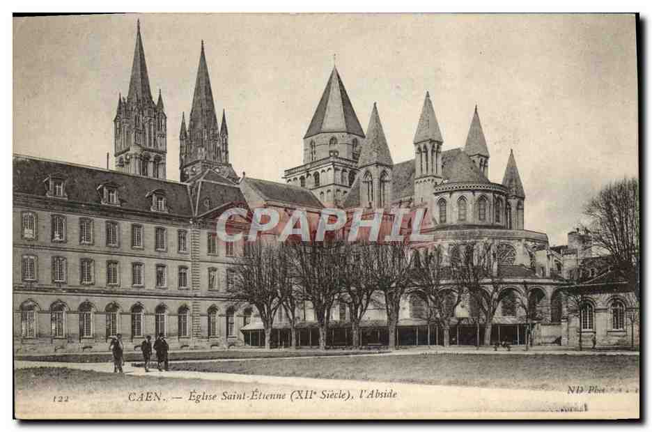 CPA Caen Eglise Saint Etienne Abside