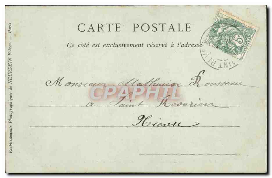 CPA Caen Eglise Saint Etienne abbaye aux hommes et le lycee — Verso