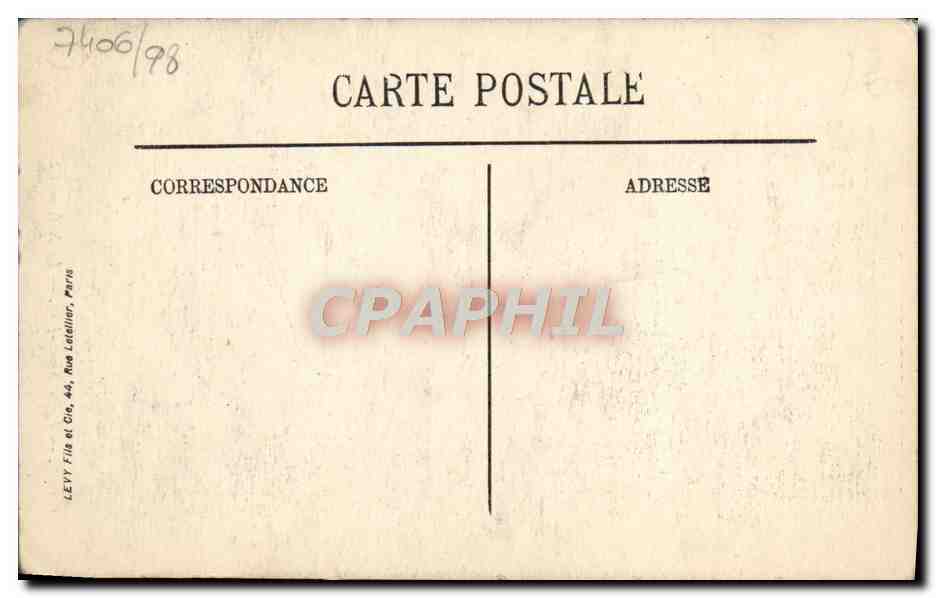 CPA Caen Eglise Saint Jean La nef — Verso