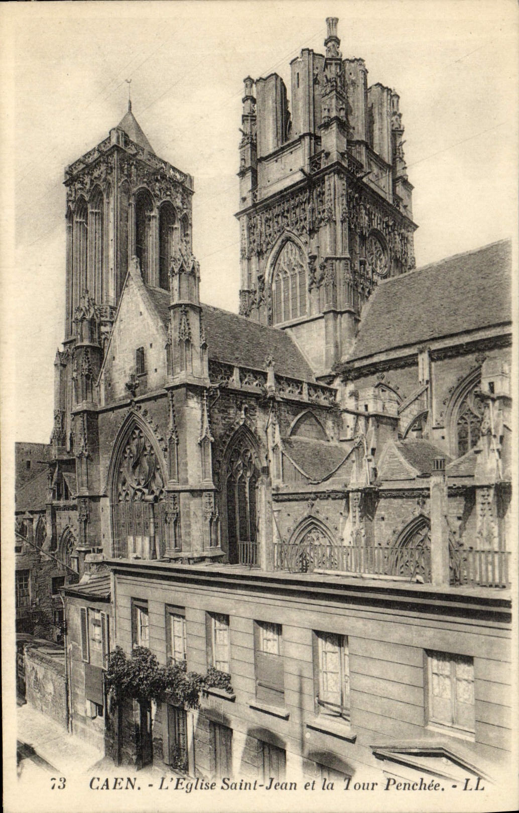 Caen - L'Église Saint-Jean et la Tour Penchée - LL