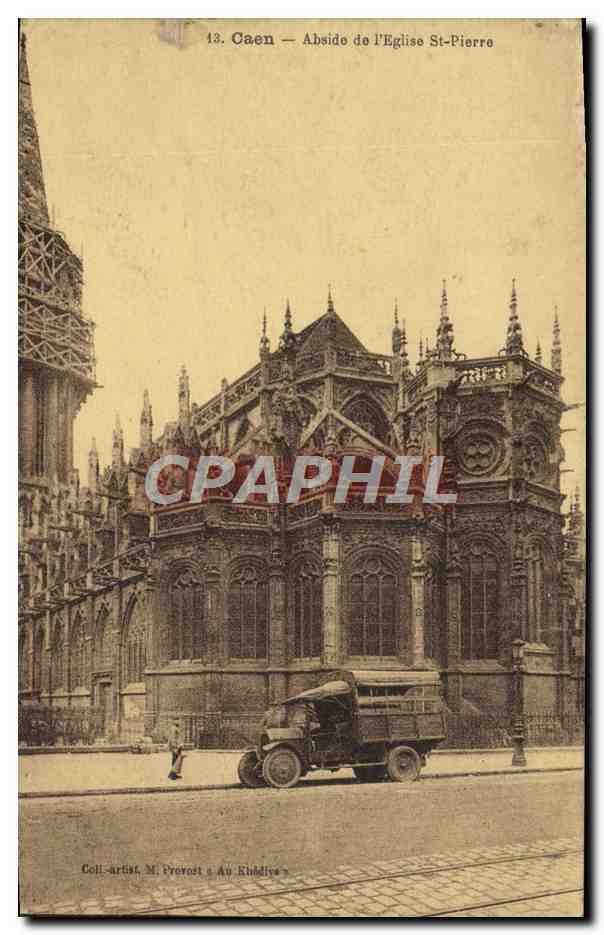 Caen — Abside de l'Église Saint-Pierre — Coll. artist. M. Prevost & Au Rhuddée