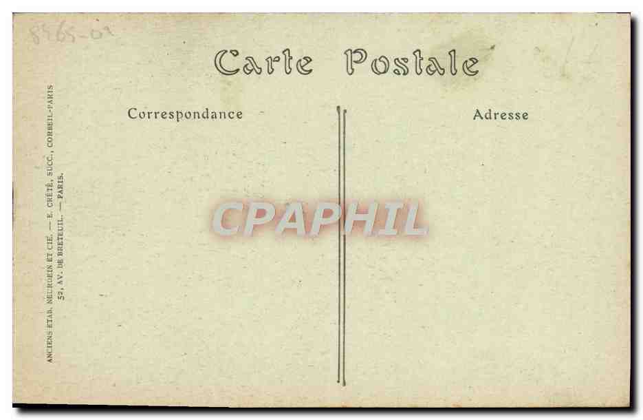 CPA Caen L'Eglise Saint Pierre — Verso