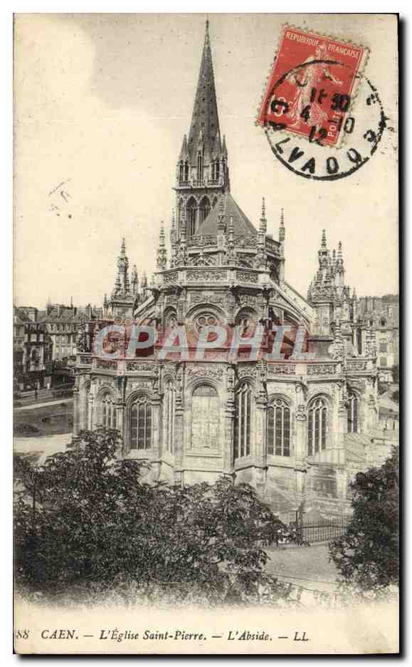 CPA Caen L'Eglise Saint Pierre L'Abside 