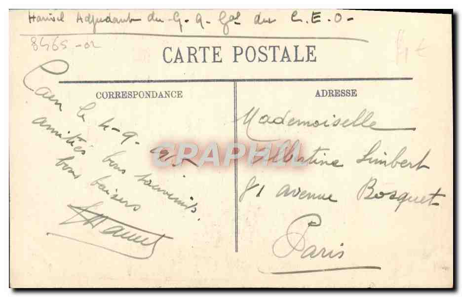 CPA Caen L'Eglise Saint Pierre L'Abside  — Verso