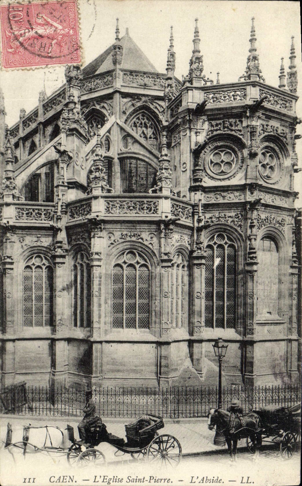 CPA Caen L'Eglise Saint Pierre L'Abside
