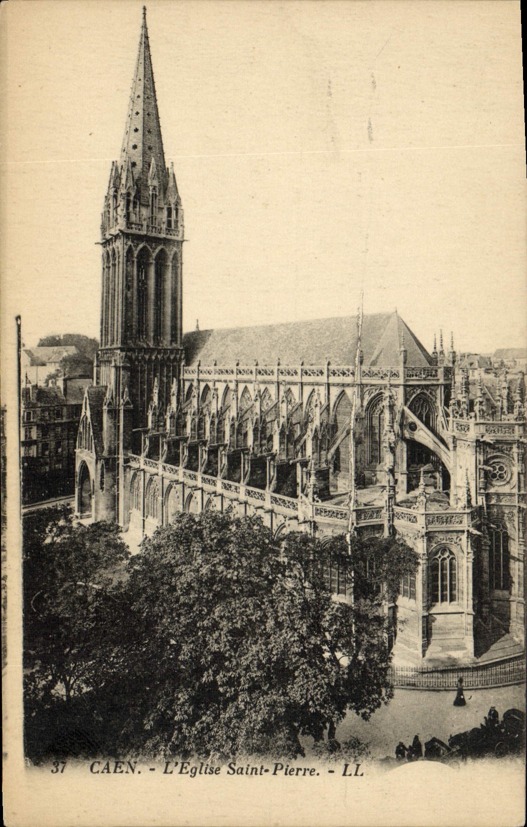 CPA Caen L'Eglise Saint Pierre 
