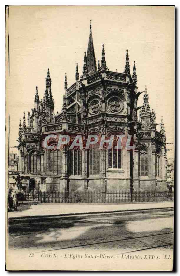 Caen - L'Église Saint-Pierre - L'Abside, XVIe s. - L.I.