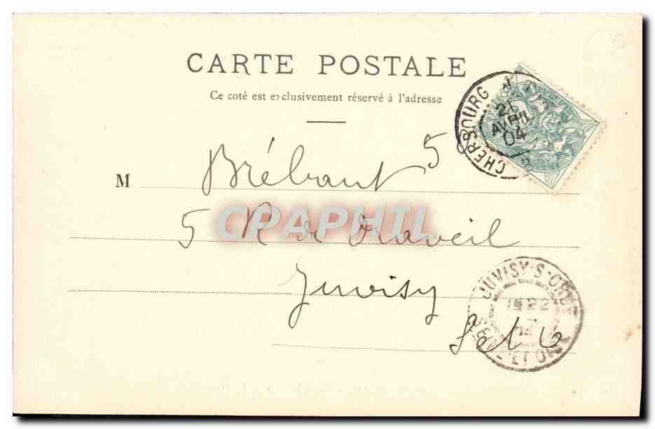 CPA Caen La Gare Saint Martin — Verso