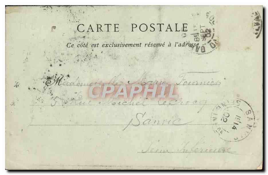 CPA Caen Ancien Hotel des Monnaies — Verso