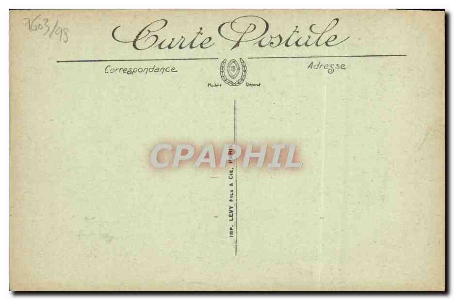 CPA Caen L'Hotel de Ville  — Verso