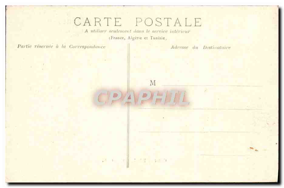 CPA Caen Hotel Dieu — Verso