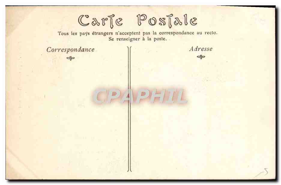CPA Caen Maison des Quatrans  — Verso