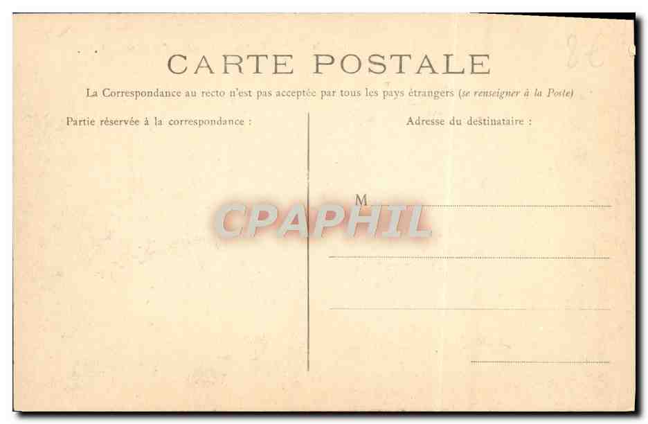 CPA Caen Les Halles et Marches Couverts  — Verso