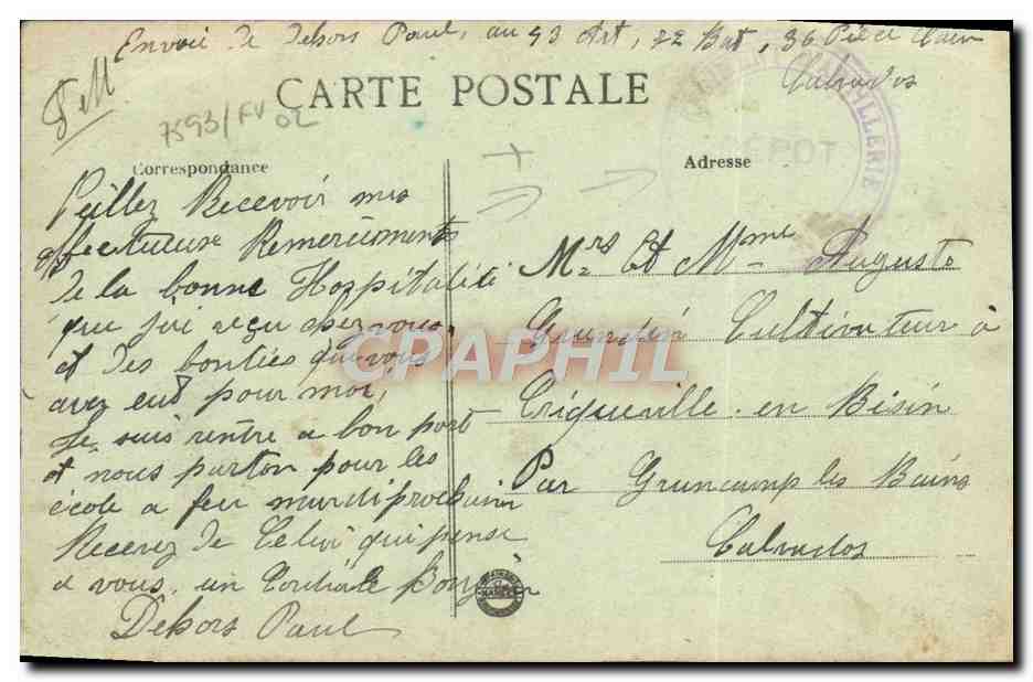 CPA Caen Boulevard Saint Pierre Le Marche Tour Leroy Marche couvert et Eglise Saint Pierre — Verso