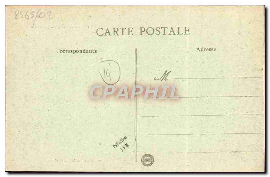 Caen — Le Marché de la Poissonnerie — Éditeur L. A. n° 62 — Verso