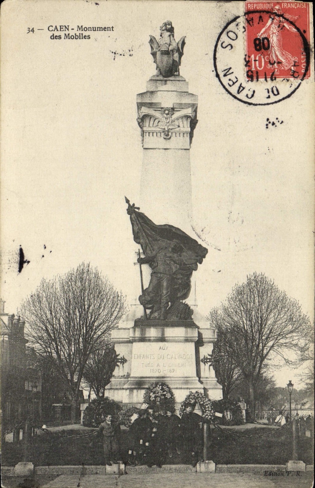 CAEN - Monument des Mobiles — Édition P. K. — n° 34
