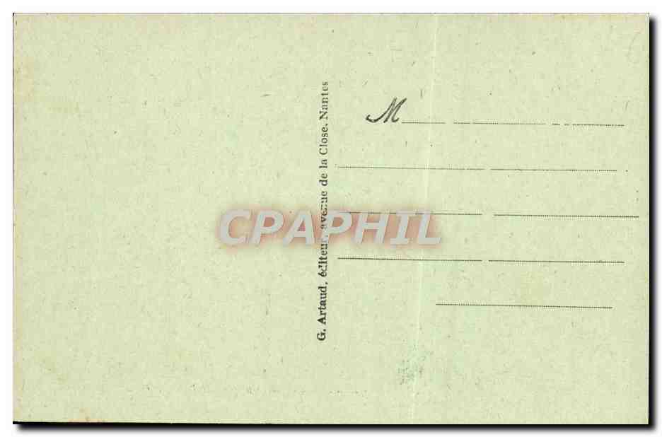 CPA Caen Palais de Justice style neo grec Un peristyle a colonnes  — Verso