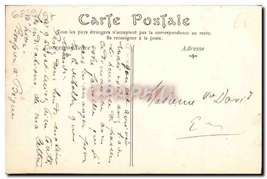 CPA Caen La Place de l'Ancienne Boucherie  — Verso