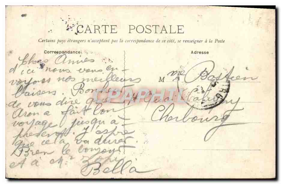 CPA Caen La Passerelle  — Verso