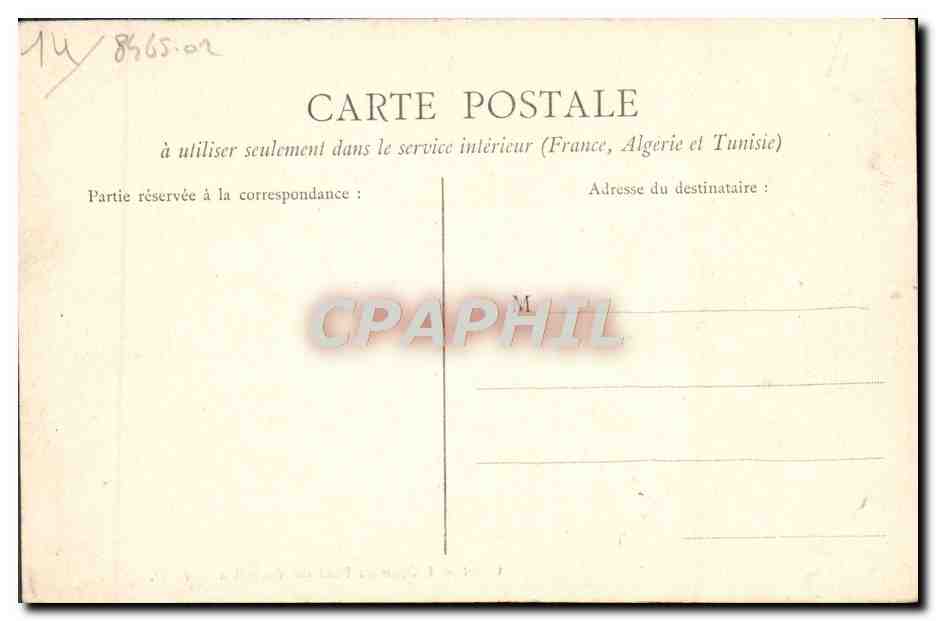 CPA Caen L'Orne au Pont de Vaucelles  — Rückseite