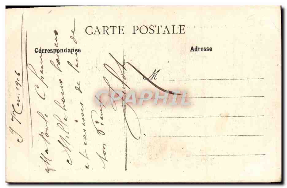 Caen - Le Pont de Vaucelles — tramway Y. Mercier et Picot — éditeur inconnu, n° 71 — Verso