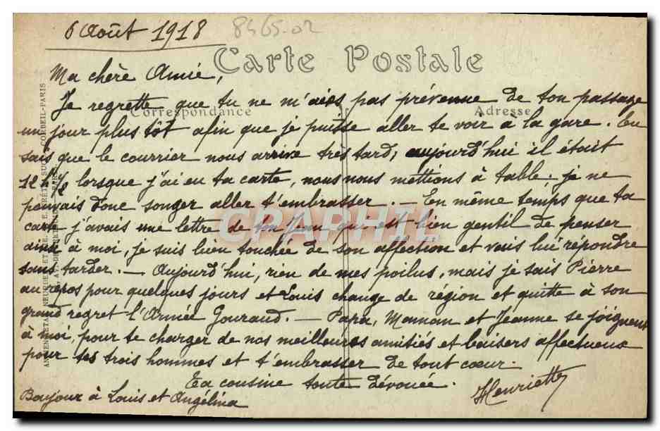 CAEN — Le Port — ND Hot. n°36 — Verso