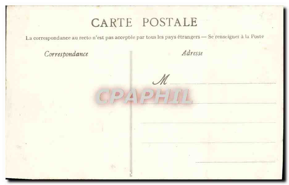 CAEN - Le Bassin du Commerce — carte postale n°42 — Verso