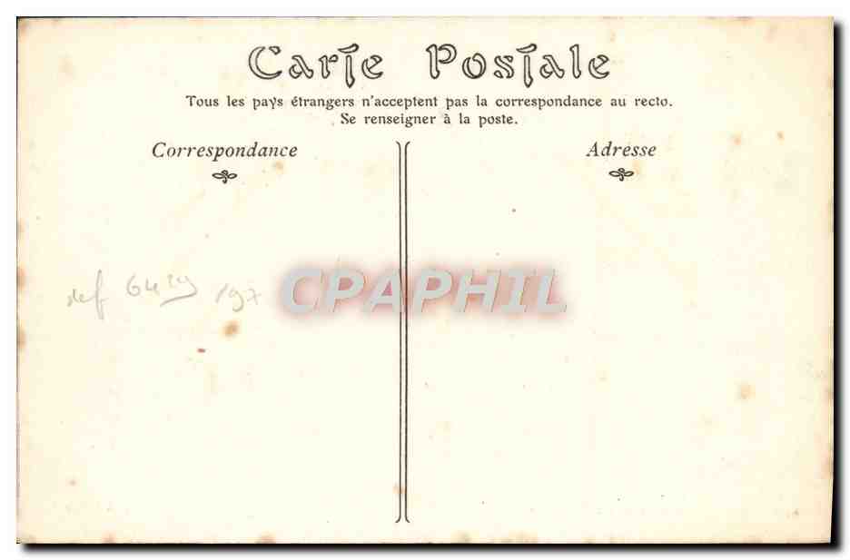 CPA Caen La Prefecture  — Verso