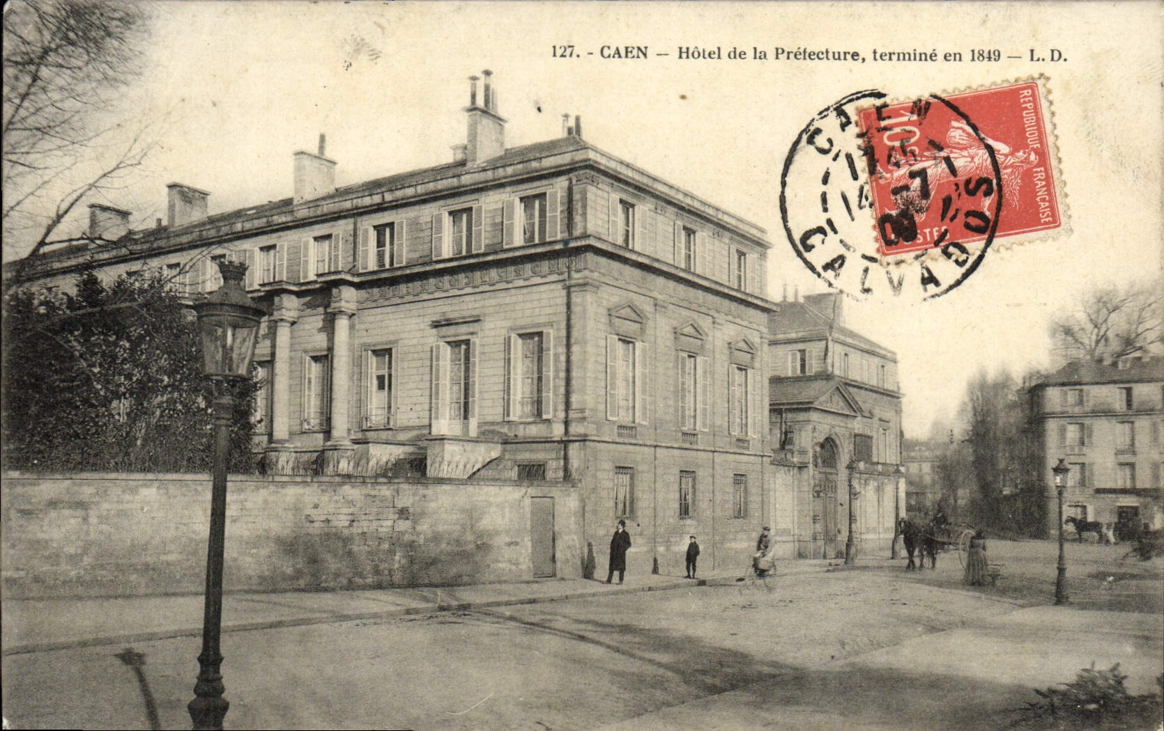 Caen — Hôtel de la Préfecture, terminé en 1849 — L.D.