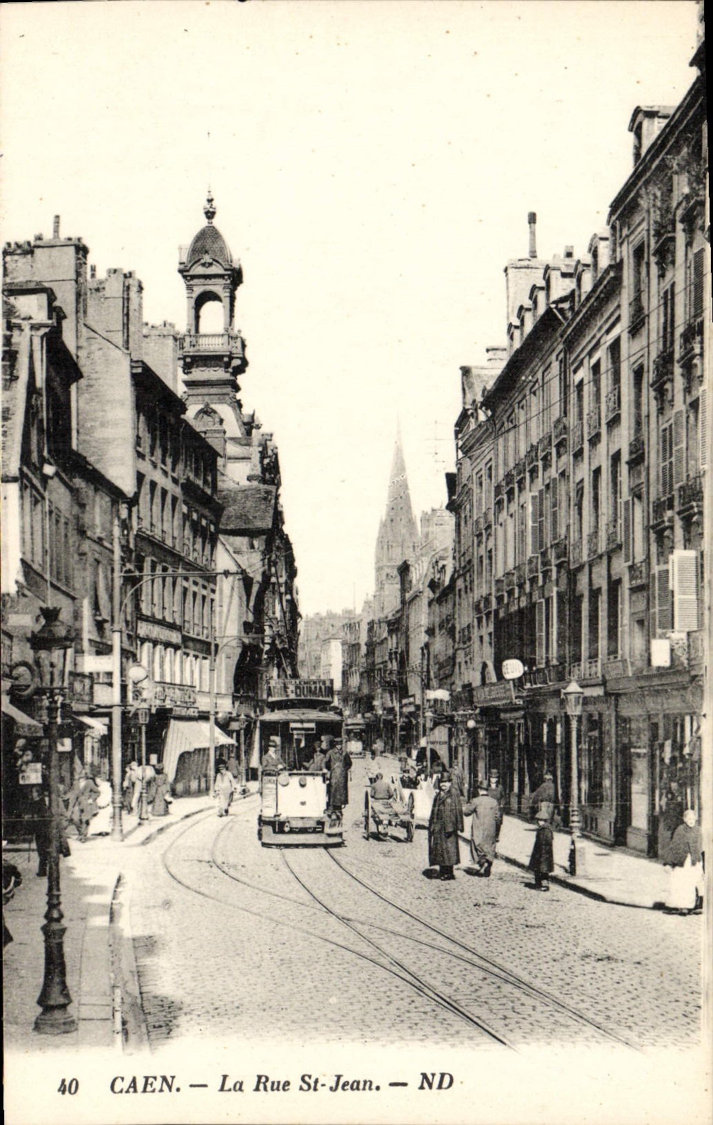 CPA Caen La Rue St Jean 