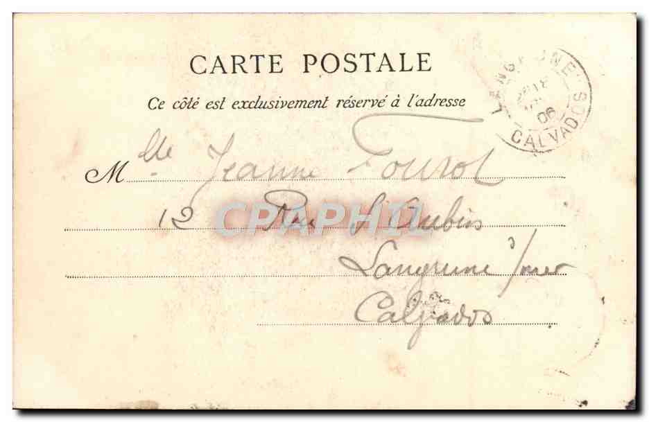 CPA Caen La Rue Saint Pierre  — Rückseite