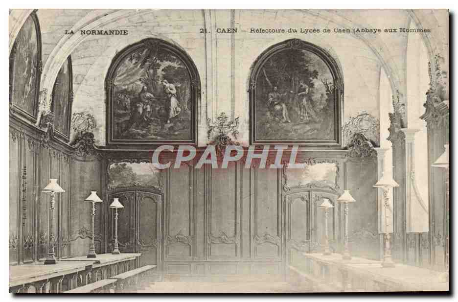 CPA Caen Refectoire du Lycee de Caen Abbaye aux Hommes 