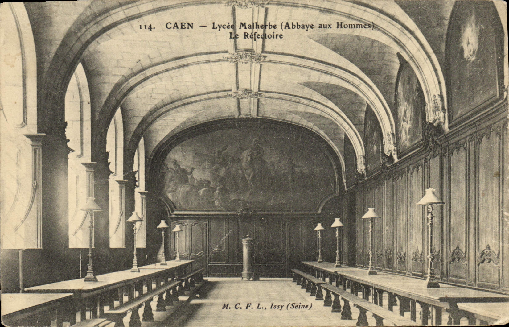 CAEN — Lycée Malherbe (Abbaye aux Hommes) — Le Réfectoire