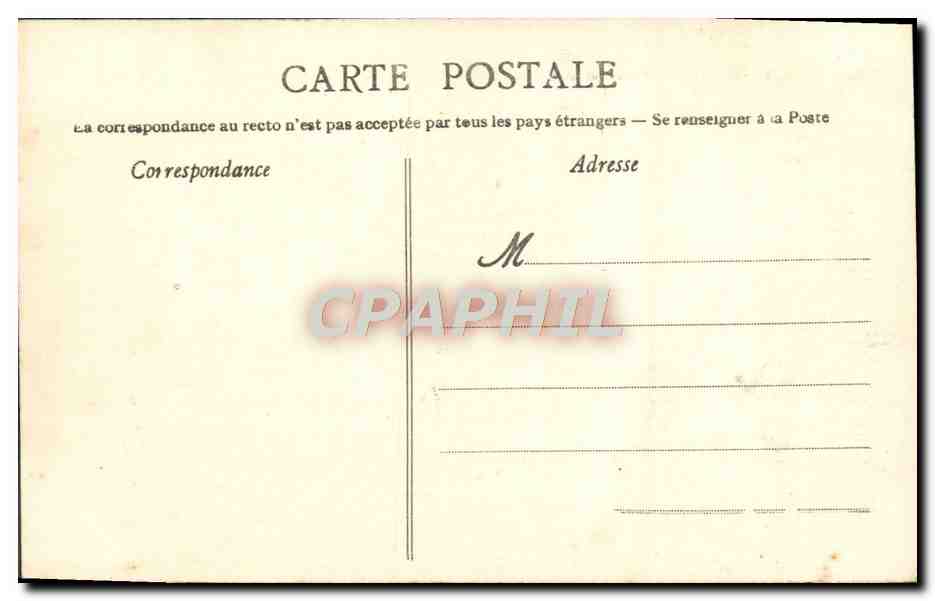 Caen — L'École Normale de Garçons — Collection AD — Verso