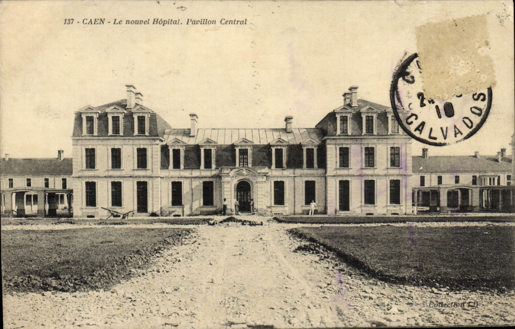 CPA Caen Le nouvel Hopital Pavillon Central