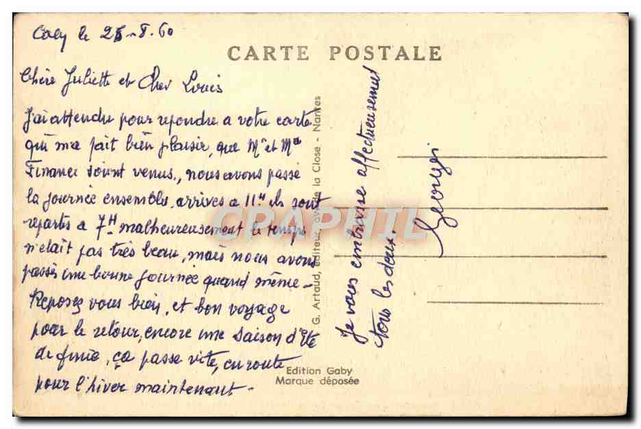 CPA Caen Eglise de la Trinite Abbaye aux Dames — Verso
